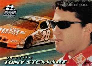 Press Pass 2001 perfil de carreras sigilosas #PR3 Tony Stewart - Imagen 1 de 1