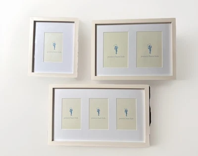 Juego de 3 marcos de fotos blancos Pottery Barn Kids nuevos para fotos 4x6 ACEPTANDO OFERTA Foto 1 de 4