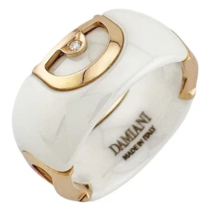 Damiani Ring US 5 1/2 EU51 K18 Rotgold Weiß Keramik Diamant D Ikone gebraucht - Bild 1 von 8