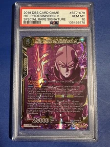Dragon Ball Super Hit Pride Of Universe 6 SPR-S PSA 10 BT7-079 2019 - Foto 1 di 3