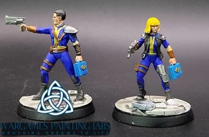 Painted Fallout 2 Character with G.E.C.K.tabletop games and collection miniature - Picture 1 of 6