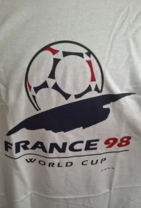 Vintage/Original 1998 Adidas France 98 World Cup White LS T-Shirt Size XL - Picture 1 of 6