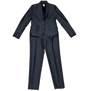 Anne Klein Pant Suit Size 2 Two Piece Set Power Suit Executive 1 Button Front - Picture 1 of 10