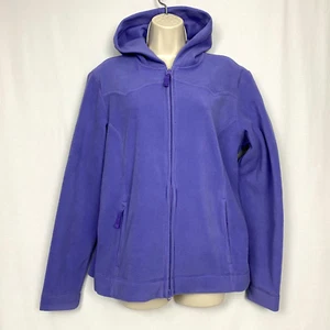 Roper Hoodie Jacket Womens XL Purple Micro Fleece Full Zip Western Ranch Pockets - Picture 1 of 16