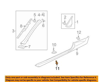 三菱原始设备制造商 96-12 Eclipse 外部摇杆成型螺丝 MS450174 — 第 1/2 张图片
