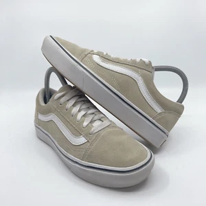 Vans Comfycush Old Skool Women’s Size 6.5 Beige White Low Top Classic Shoes - Picture 1 of 10