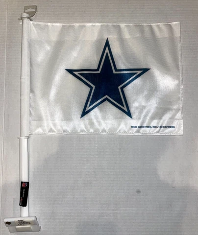 DALLAS COWBOYS WHITE LOGO 11X14 CAR flag GENUINE NFL Licensed US seller Cover