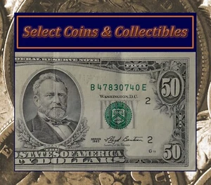 1993 (B) $50 Fifty Dollar Bill Federal Reserve Note New York Currency #3178 - Picture 1 of 6