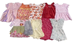 Mädchen Strampler Kleider Paket 12 Monate Raggedy Ann Kürbisse Carters Küken Erbse - Bild 1 von 11