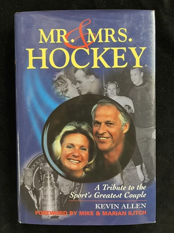 GORDIE HOWE AUTOGRAPHED HARDCOVER BOOK “MR & MRS HOCKEY” DETROIT RED WINGS NHL Cover