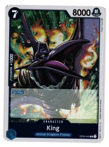 KING OP04-045 R English ONE PIECE Kingdom of Intrigue Card Game TCG CCG - Picture 1 of 2