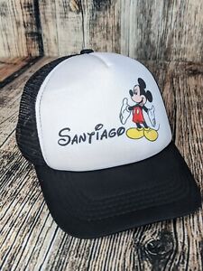 Chapeau casquette de baseball vintage Mickey Mouse snapback camionneur mousse maille Santiago 