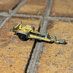 VTG ✅ Tootsie Toy Boat Hauler Trailer Yellow 1969 Diecast ✅ Made In USA Chicago - Picture 1 of 8