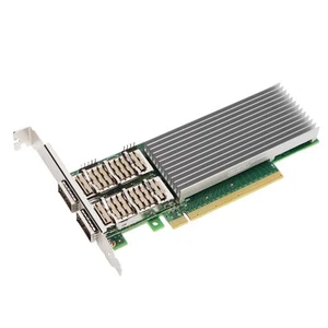 Gigabit Network Card 100G Sfp28 Fiber Optic Nic Pcie 4.0X16 E810 Original ND - Afbeelding 1 van 12