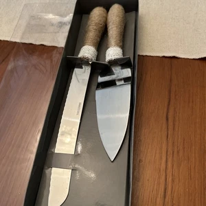 Original Box, Studio His & Hers Wedding Serving Set, Cake Knife w/Server - Picture 1 of 4