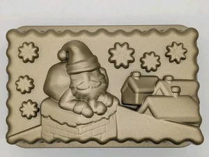 NEW Cast Aluminum Santa Loaf Baking Pan 8.5 x 5.5 Christmas Holiday - Picture 1 of 3