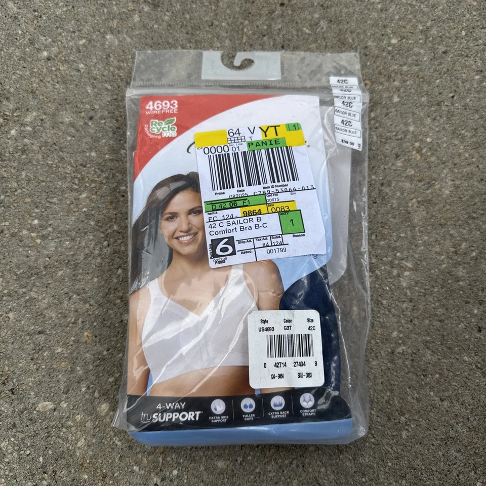 Sujetador inalámbrico Playtex 42C para mujer 18 horas máximo confort para el hombro 4693 (NUEVO) Foto 1 de 1