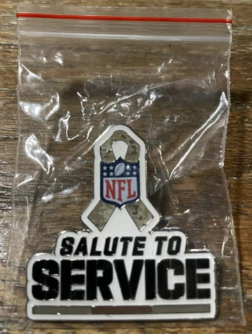 NFL Salute To Service Camouflage Pin 2021 Model, New In Bag, Tough To Find Cover