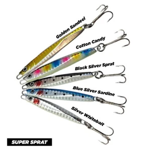 DENNETT SUPER SPRAT SEA FISHING LURES - UV JIG SEA-TROUT MACKEREL BASS - Picture 1 of 10