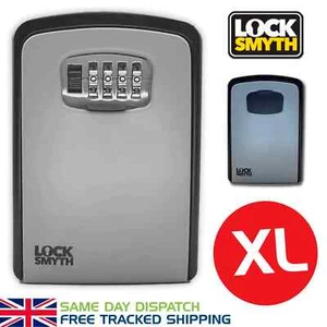 Extra Large Wall Mounted Outdoor Spare Key Safe 4 Digit Combination Lock Box - Bild 1 von 9