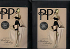 2 x PRETTY POLLY BACKSEAM STOCKINGS LIMITED EDITION 100th ANNIVERSARY ONE SIZE