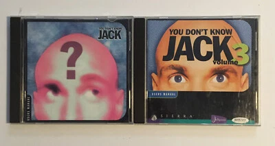 You Don't Know Jack-Vol. 1 & 3 CD-ROM Trivia Game PC-WIN 95 w/Manuals-FREE SHIP! - Image 1 of 3