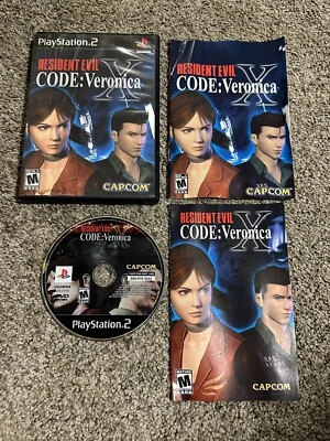 Resident Evil CODE Veronica X (Sony PlayStation 2, 2002) Complete Water Damaged - Image 1 of 4