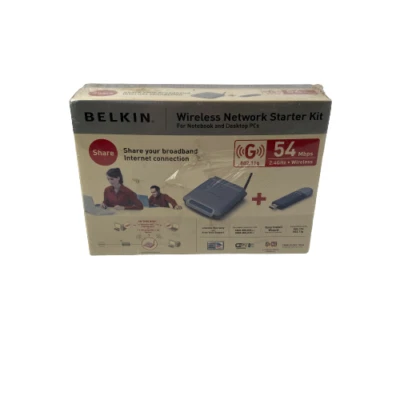 Vintage Belkin Wireless Network Starter Kit 54 Mbps (Sealed) - Image 1 of 4