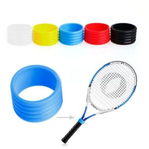 5Pcs Rubber Tennis Racket Sealing Rubber Ring Stretchable Grip Hand Ring