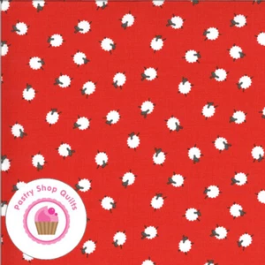 Moda ON THE FARM 20706 16 Red Sheep  STACY HSU Quilt Fabric Children's - Picture 1 of 6