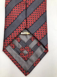ZILLI Tie 100% Silk Red Tie - Picture 1 of 6
