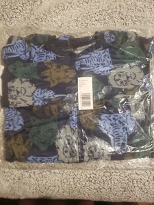 Carter's footed pajama blue with lions tigers rhinos brand new with tags sz 14 - Picture 1 of 2