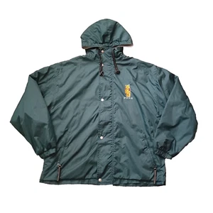 The Disney Store Winnie The Pooh Jacket Womens L Green Hooded Embroidered Logo - Picture 1 of 21
