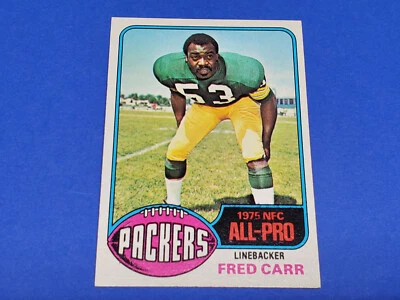 1976 TOPPS FOOTBALL #360 FRED CARR HIGH GRADE NEAR MINT NRMT - Image 1 of 3