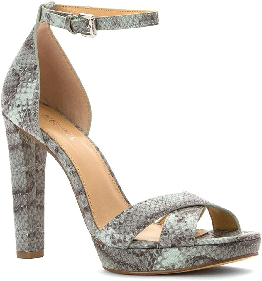 Sandalias de vestir Michael Michael Kors Divia de dos piezas para mujer, Celadon, talla: 8,5 M Foto 1 de 4