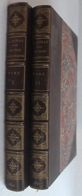 Alexandre Dumas, LES TROIS MOUSQUETAIRES, 1894. Two vols., three-quarter morocco - Image 1 of 4