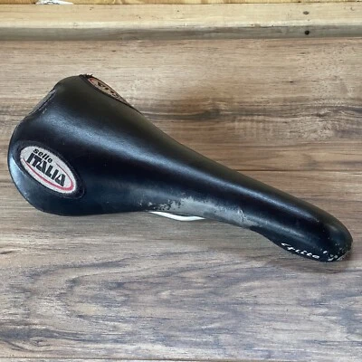 Sillín Selle Italia Flite Titanio Negro Edición Siglo Bordado Foto 1 de 4