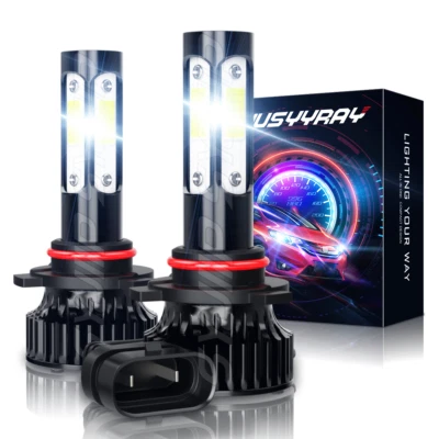 For Vauxhall Mokka 2012-19 2x HB3 9005 LED Headlight Bulbs White Light High Beam - Image 1 of 4