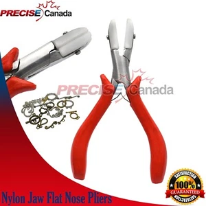 Nylon Jaw Flat Nose Pliers Jewelry Making Tools Bead Wire Work Tool PL-051 - Picture 1 of 3