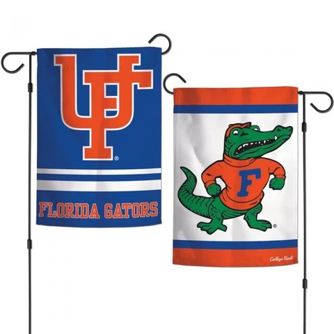 FLORIDA GATORS COLLEGE VAULT 2 SIDED GARDEN FLAG 12"X18" YARD BANNER Cover