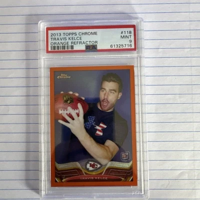 2013 Topps Chrome - Travis Kelce #118 Orange Refractor (RC) - Image 1 of 4