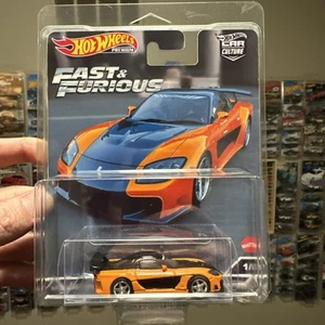 HOT WHEELS PREMIUM CUSTOM FAST AND FURIOUS TOKYO DRIFT HANS MAZDA RX7 VEILSIDE - Picture 1 of 5