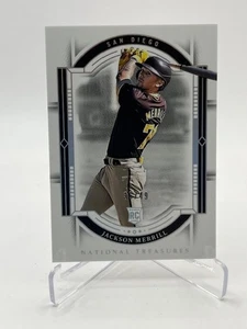 2024 NATIONAL TREASURES JACKSON MERRILL RC HOLO SILVER #D 36/49 SP PADRES - Picture 1 of 1