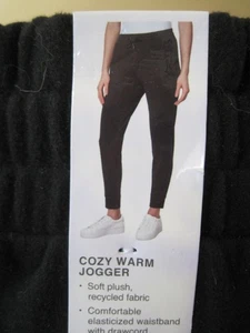 NEW Mondetta Jogger Cozy Warm Side Pockets Recycled Fabric Black Sz XL NWT - Picture 1 of 5