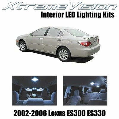 XtremeVision Interior LED for Lexus ES300 ES330 2002-2006 (7 PCS) Cool White - Image 1 of 4