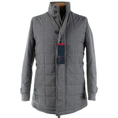 Cardinal of Canada NWD Wool Quilted Jacket w/ Hood Size M (40 US) In Gray - Image 1 of 4