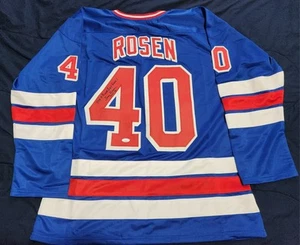 Sam Rosen New York Rangers HOF Custom Autographed Jersey INSC JSA - Picture 1 of 3