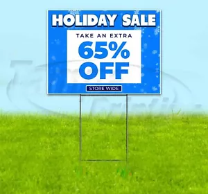 HOLIDAY SALE 65% OFF 18x24 Yard Sign WITH STAKE Corrugated Bandit BUSINESS DEALS - Picture 1 of 4