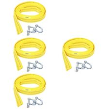  4pcs Tow Dolly Strap Replacement Tow Chain With Hook 4-meter Boat Trailer Winch