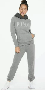 Victoria’s Secret Sherpa Perfect Pullover & Classic Pant Set Size L - Gray - Picture 1 of 3